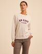 Cremeweißes Sweatshirt Dupions Schriftzug I.Code-3