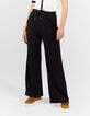 Pantalon large noir en molleton I.Code-1