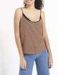 I.Code camel printed Free Boobs top with integrated bra-2