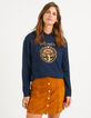 Sudadera navy azul con capucha y mensaje I.Code-2