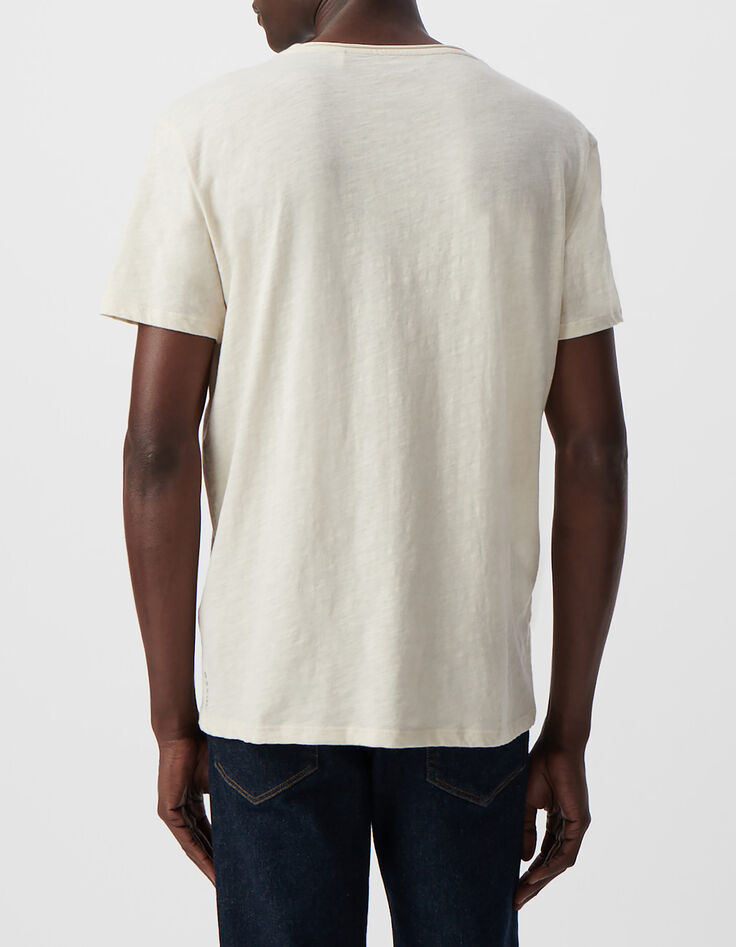 Wei&szlig;es Herren-T-Shirt L&lsquo;Essentiel mit Rundhalsausschnitt-2