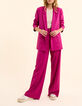Purple suit pants with buttoned pockets I.Code-2