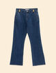 Pantalón vaquero recto azul con flecos I.Code-8