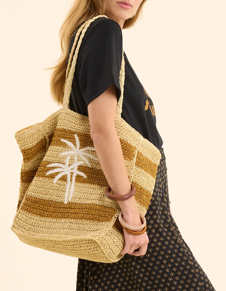 Sac rayé palmier I.Code-7 Sac rayé palmier I.Code-7