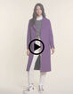 Dark purple lange mantel I.Code-9