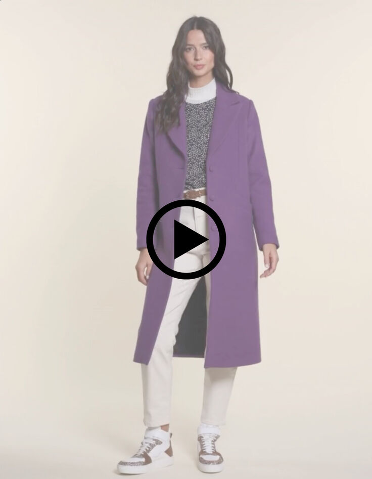 Dark purple lange mantel I.Code-9