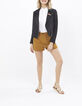 Camelbraune, irisierende Shorts I.Code -6