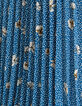 Top bleu imprimé fleurs et pois plissé dos I.Code-2