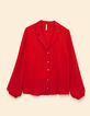 Chemise rouge fluide détail tresses I.Code-7