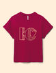Roze T-shirt koper monogram I.Code-5