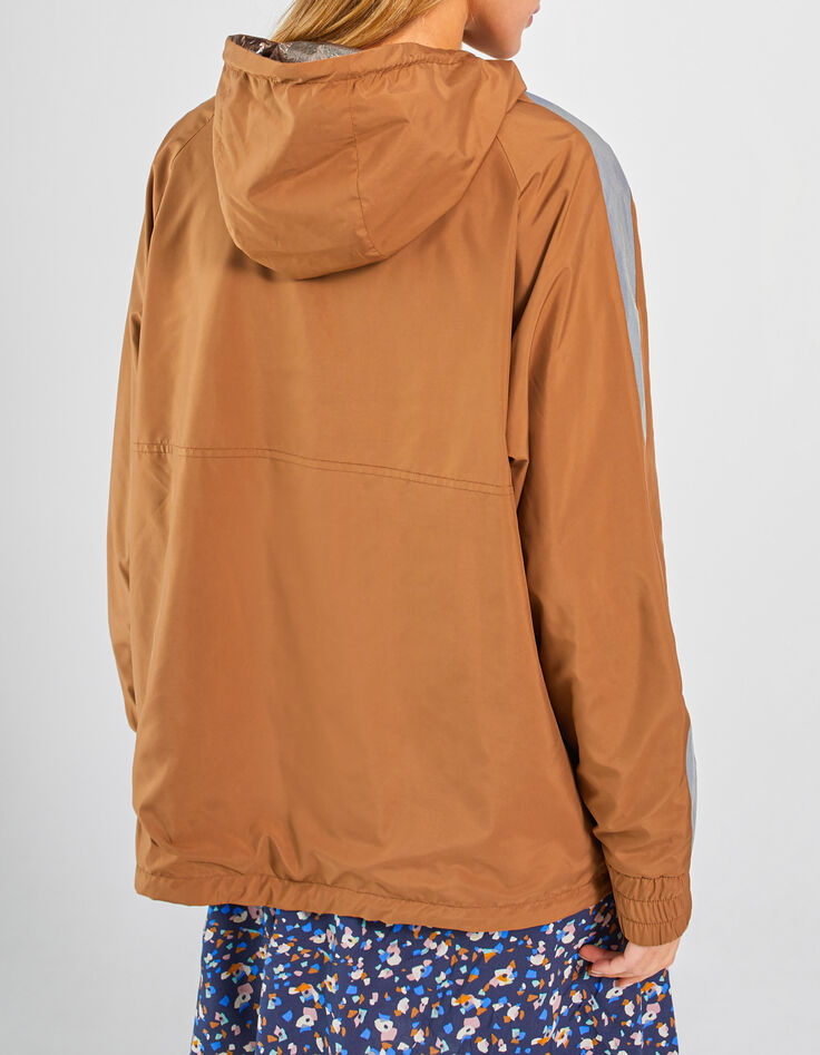 Cortavientos reversible beige y bronce I.Code-5