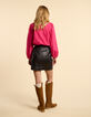 Magenta overhemd broderie anglaise I.Code-3 Magenta overhemd broderie anglaise I.Code-3