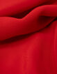 Chemise rouge fluide détail tresses I.Code-8