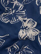 Robe fines bretelles marine imprimé maxi fleurs I.Code-8