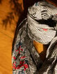 Foulard écru motif vichy broderies couleur I.Code-4