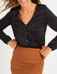 Blouse noire jacquard motif pois I.Code-2