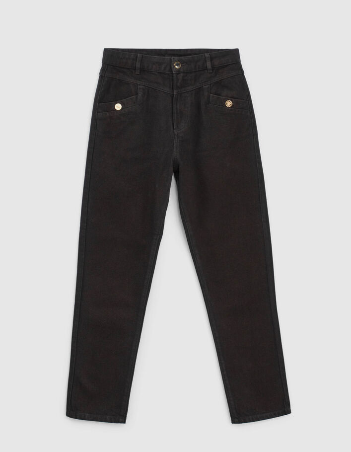 Grijze slouchy jeans fantasieknopen I.Code - I.CODE