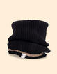 Snood noir tricot côtelé I.Code x Lafrançaise-3