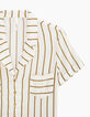 Robe blanc cassé à rayures verticales I.Code-2