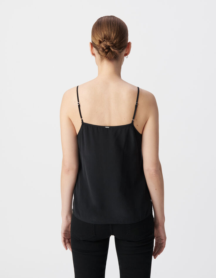 Feines schwarzes Riemen-Top Damen Lingerie Spirit-3
