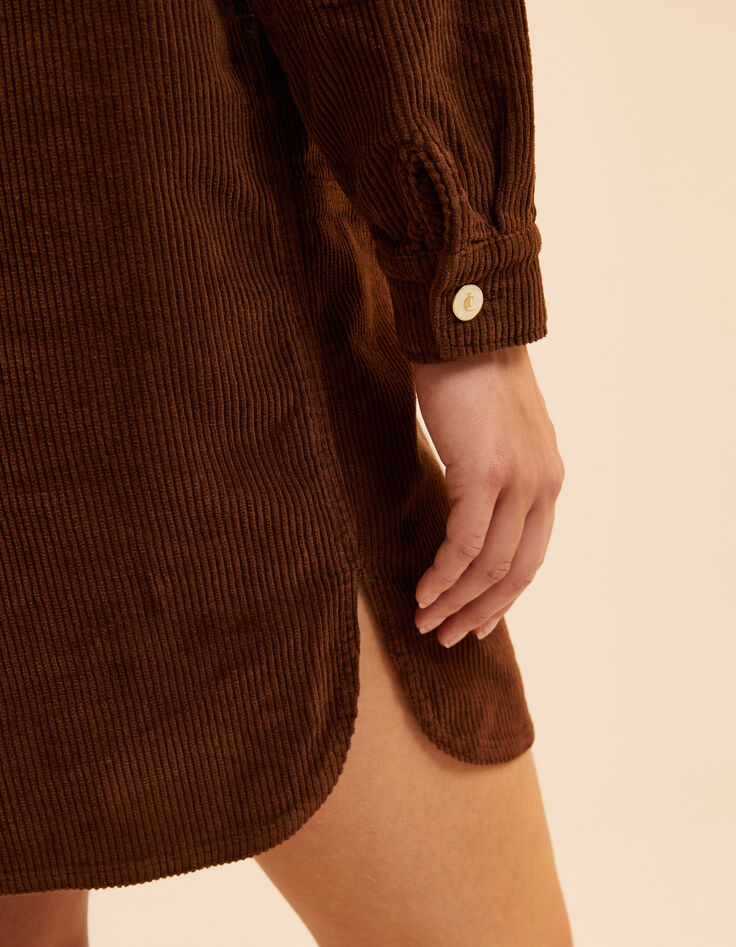 I.Code camel corduroy dress-4 I.Code camel corduroy dress-4
