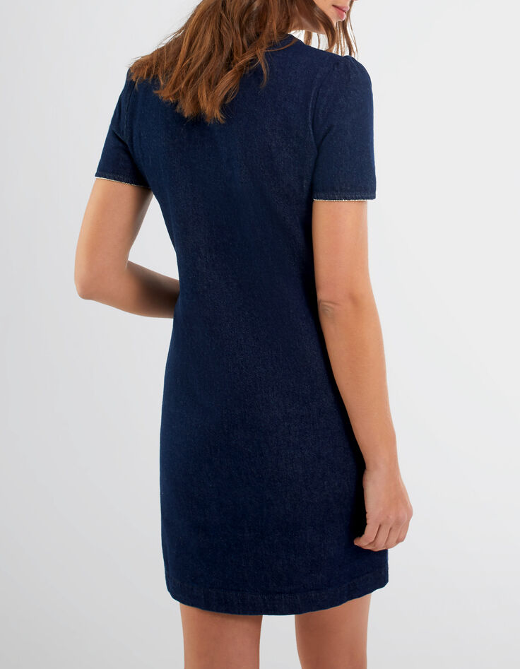 Robe en jean brut toute pressionnée I.Code -2