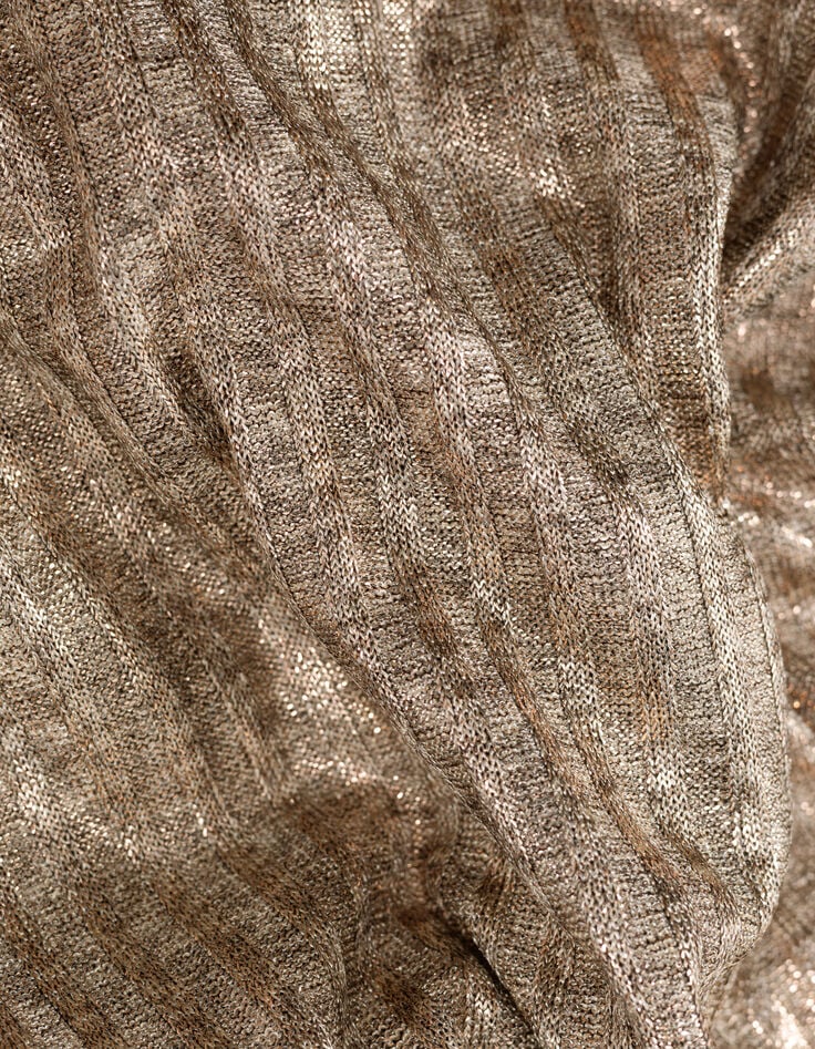 I.Code gold ribbed T-shirt-8 I.Code gold ribbed T-shirt-8