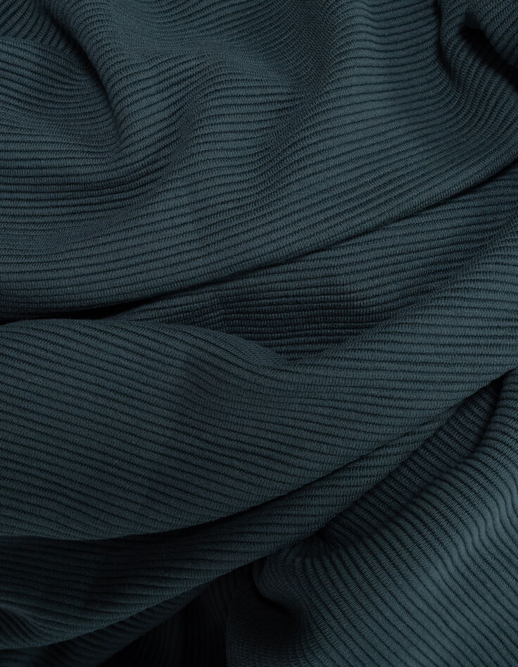 I.Code green zipped dress with polo collar-9