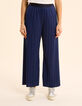 Pantalon large indigo plissé I.Code-3