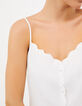 Weißes Lingerie-Top mit Stickerei I.Code-4