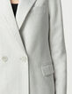 Graue paillettenbesetzte Anzugjacke f&uuml;r Damen mit Doppelreihern-4