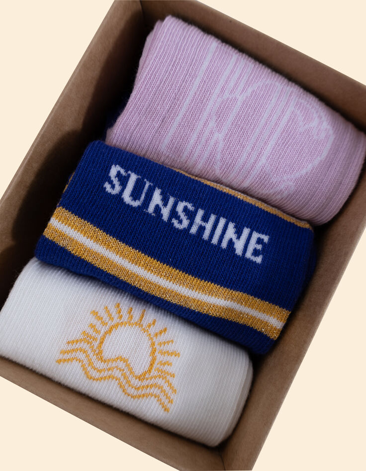 Calcetines blancos, azules y parma I.Code-5