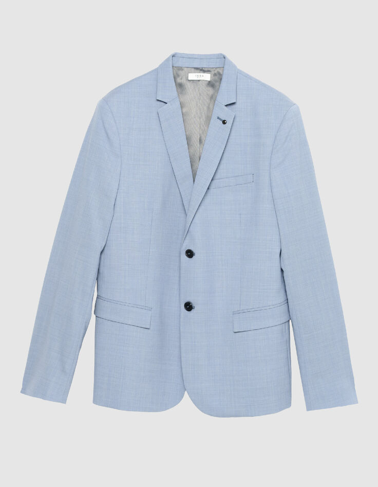 Hellblaue Faux-Uni-Anzugjacke TRAVEL SUIT Herren-7