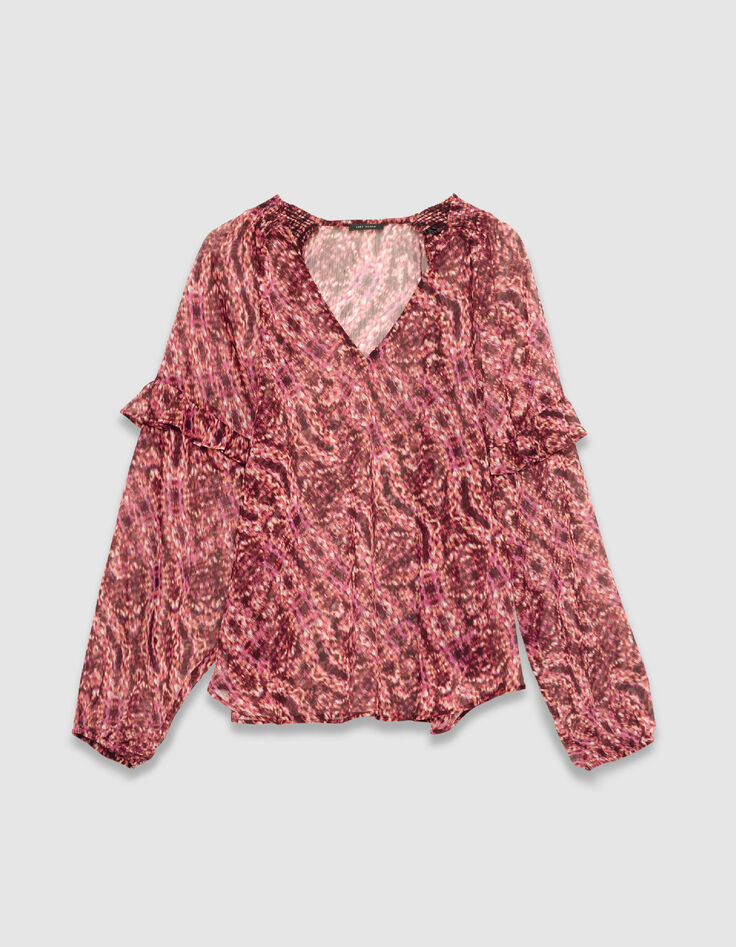 Rosa Bluse mit Tiermotiv f&uuml;r Damen-6