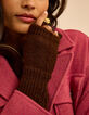Bruine tricot handschoenen zonder vingers I.Code-1