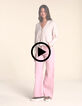 I.Code pink flare jeans-2
