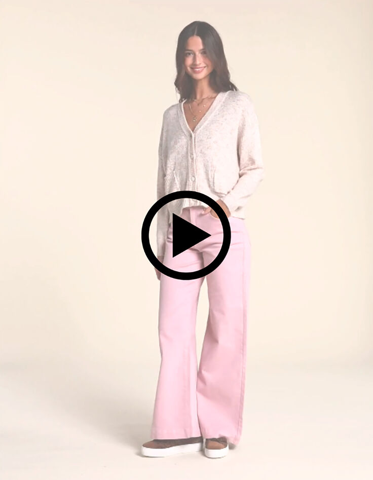 I.Code pink flare jeans-7