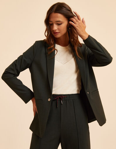 Groene blazer ruitmotief I.Code