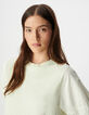 Gr&uuml;nes Damen-Shirt aus Biobaumwolle in &Uuml;bergr&ouml;&szlig;e-5