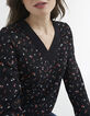Omkeerbare top ginkgo- en pictogramprint I.Code-4