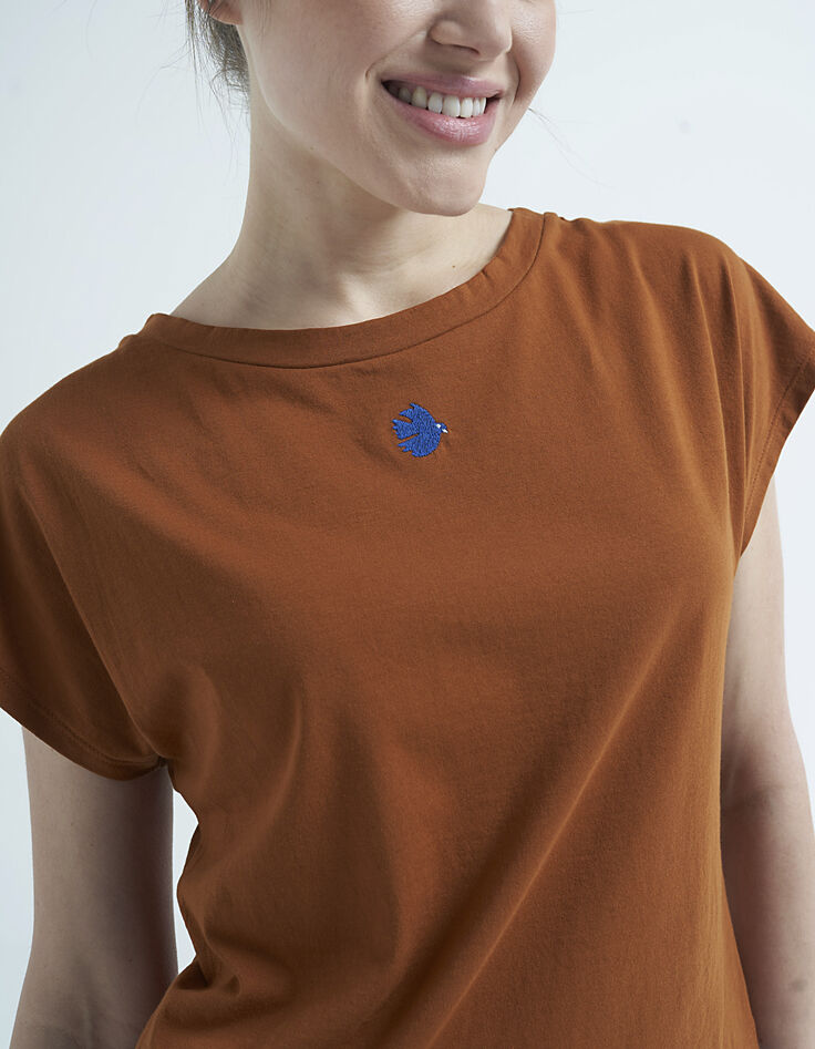 Camiseta caramelo bordado encaje espalda I.Code-2