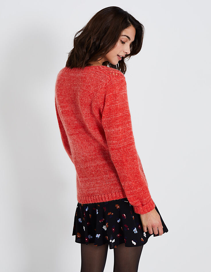 Pull rouge I.Code femme-3 Pull rouge I.Code femme-3