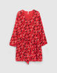 Vestido flash pink estampado floral rock I.Code-6