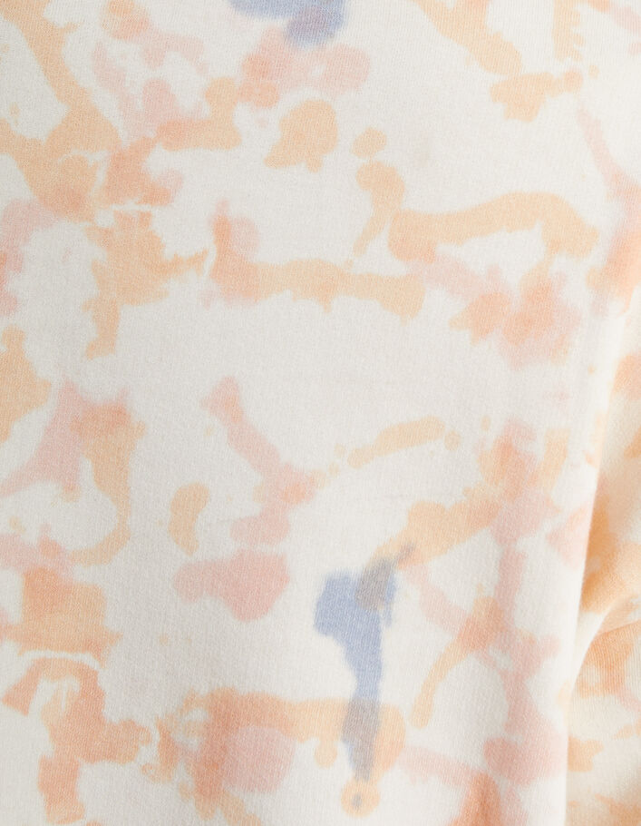 I.Code beige tie-dye print sweatshirt - I.CODE