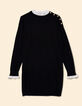 Schwarzes Strickkleid, englischer Stick I.Code-8