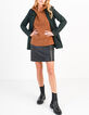 Pull caramel tricot à capuche I.Code-3