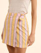 I.Code yellow striped skort-3