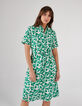 Vestido camisero blanco roto tréboles I.Code -2