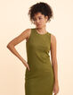 Khaki Schlauchkleid I.Code-4