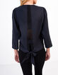 Blusa negra tira encaje espalda I.Code-3